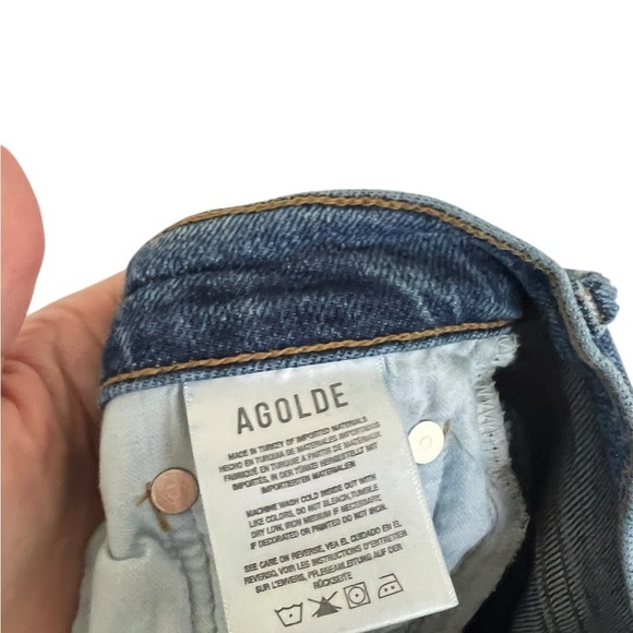 Agolde Toni Mid Rise Cropped Jeans - Picture 6 of 7